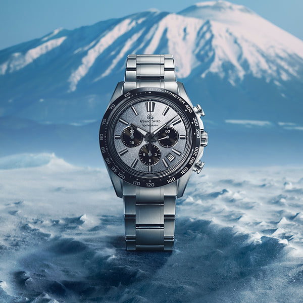 SLGC007 - GRAND SEIKO EVOLUTION 9 TITANIUM AND CERAMIC TENTAGRAPH SNOW-BLUE DIAL ON BRACELET (Image 2)