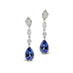 TANZANITE AND DIAMOND DROP EARRINGS 18CT WHITE GOLD (Thumbnail 1)