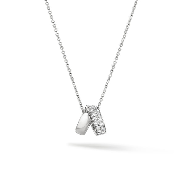 HEARTS ON FIRE INSIDE/OUT 18CT WHITE GOLD MULTI-WEAR DIAMOND PENDANT (Image 1)