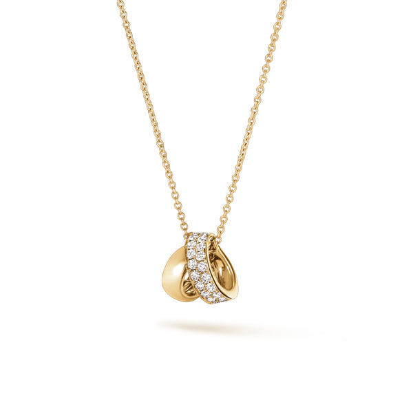 HEARTS ON FIRE INSIDE/OUT 18CT YELLOW GOLD MULTI-WEAR DIAMOND PENDANT (Image 2)