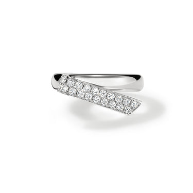 HEARTS ON FIRE INSIDE/OUT 18CT WHITE GOLD DIAMOND FLIP RING