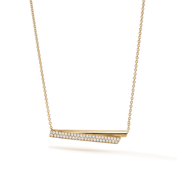 HEARTS ON FIRE INSIDE/OUT 18CT YELLOW GOLD DIAMOND FLIP NECKLACE (Image 1)