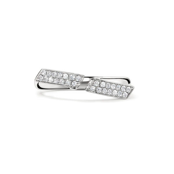 HEARTS ON FIRE INSIDE/OUT 18CT WHITE GOLD DIAMOND FLIP OPEN RING (Image 1)