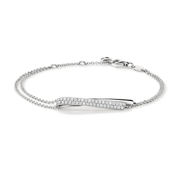 HEARTS ON FIRE INSIDE/OUT 18CT WHITE GOLD DIAMOND FLIP BRACELET (Image 2)