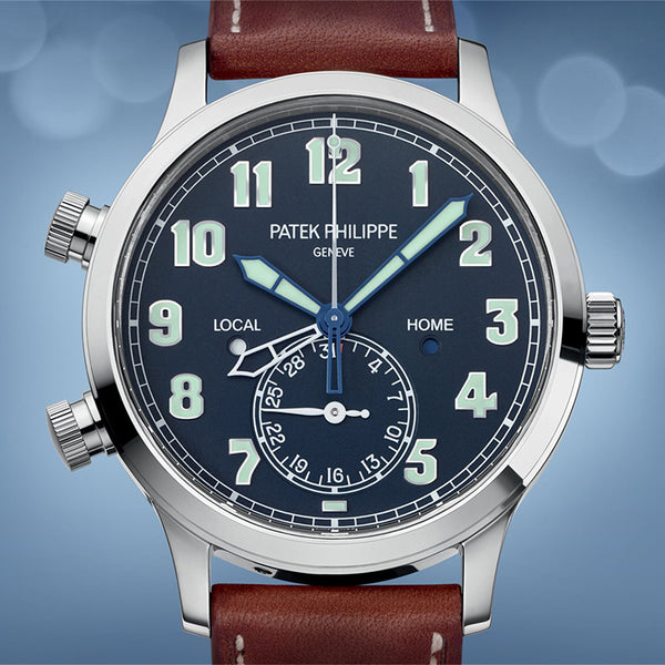 PRE-LOVED PATEK PHILIPPE WHITE GOLD CALATRAVA PILOT TRAVEL TIME (Image 3)