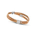 FLEXIBLE COUTURE 18ct WHITE & ROSE GOLD BUTTERFLY DIAMOND BANGLE (Thumbnail 1)