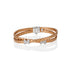 FLEXIBLE COUTURE 18ct WHITE & ROSE GOLD BUTTERFLY DIAMOND BANGLE (Thumbnail 2)