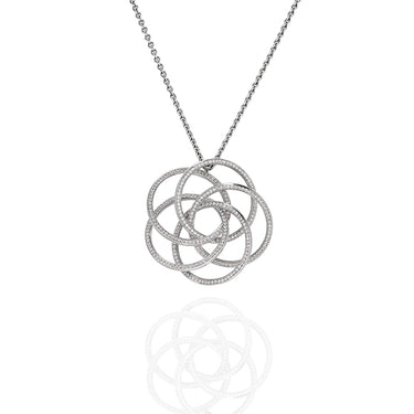 STOCKERT 18CT WHITE GOLD DIAMOND PENDANT