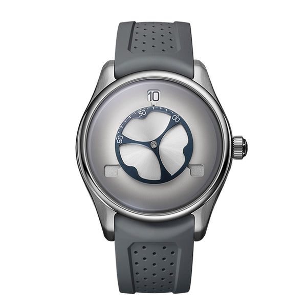 H. MOSER & CIE. PIONEER FLYING HOURS WHITE FUMÉ (Image 1)