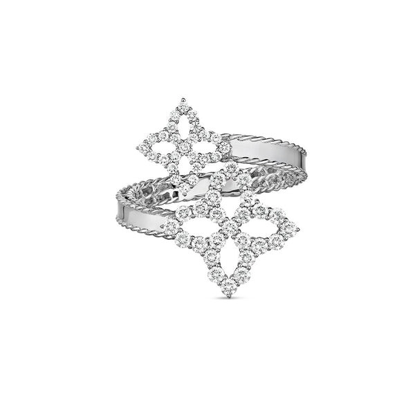 ROBERTO COIN 'DIAMOND PRINCESS' 18CT WHITE GOLD DIAMOND RING (Image 1)