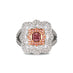 PLATINUM 0.50CT ARGYLE PINK DIAMOND PRINCESS CUT DIAMOND RING (Thumbnail 2)