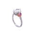 2.02CT OVAL CUT DIAMOND RING WITH HEART SHAPED ARGYLE PINK DIAMONDS (Thumbnail 3)