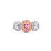 PLATINUM AND 18CT ROSE GOLD 0.40CT RADIANT CUT ARGYLE PINK DIAMOND AND WHITE DIAMOND RING (Thumbnail 2)