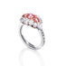 ARGYLE PINK DIAMOND AND WHITE DIAMOND RING TRILOGY RING SET IN PLATINUM & ROSE GOLD (Thumbnail 2)
