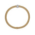 FOPE 'SOLO' 18CT YELLOW GOLD AND 18CT WHITE GOLD PAVE DIAMOND RONDELLE BRACELET (Thumbnail 3)