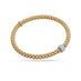 FOPE 'SOLO' 18CT YELLOW GOLD AND 18CT WHITE GOLD PAVE DIAMOND RONDELLE BRACELET (Thumbnail 1)