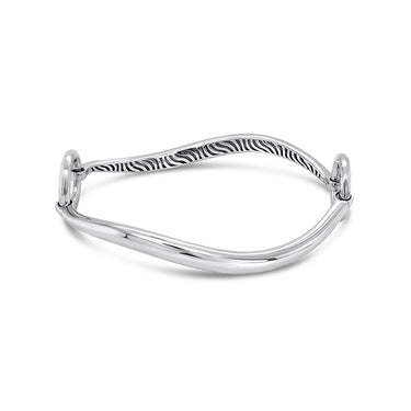 JORG HEINZ 2PLAY WITH ELEMENTS 18CT WHITE GOLD BANGLE