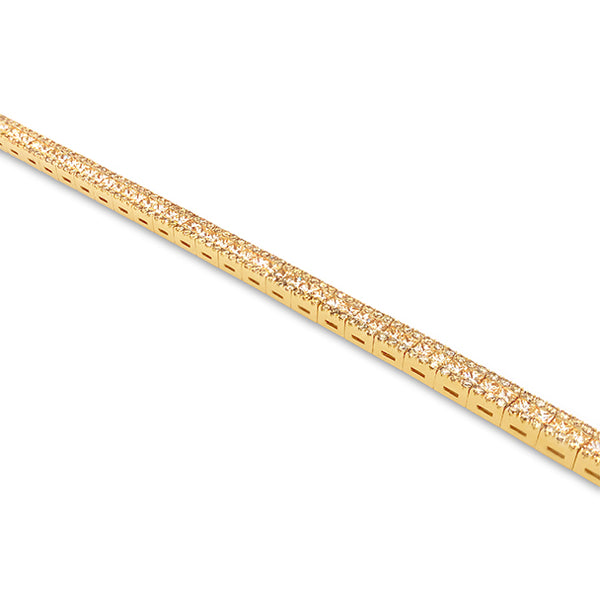 18CT YELLOW GOLD FANCY YELLOW DIAMOND BRACELET (Image 5)