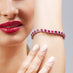 18CT YELLOW GOLD AND WHITE GOLD RUBY AND DIAMOND BRACELET (Thumbnail 5)