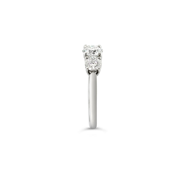 PLATINUM THREE STONE "CENTO" DIAMOND RING WITH ARGYLE PINK DIAMONDS (Image 4)
