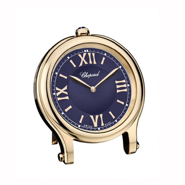 HAPPY SPORT TABLE CLOCK WITH ROSE GOLD FINISH AND BLUE DIAL