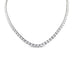 18CT WHITE GOLD 26.66CT DIAMOND LINE NECKLACE WITH ARGYLE PINK DIAMONDS IN CLASP (Thumbnail 1)