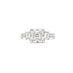 PLATINUM AND ROSE GOLD ASSCHER CUT ROUND BRILLIANT CUT PINK AND WHITE DIAMOND RING (Thumbnail 2)