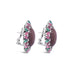 18CT WHITE GOLD, MOONSTONE, PINK AND GREEN TOURMALINE AND DIAMOND EARRINGS (Thumbnail 5)