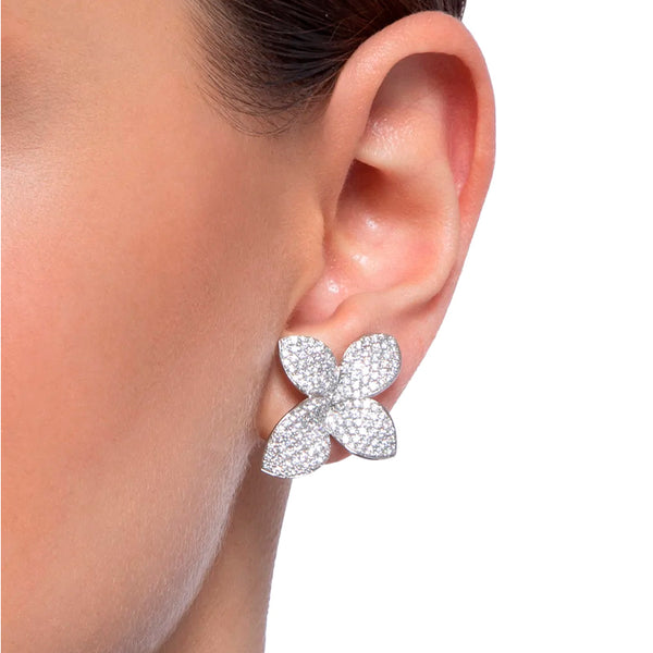 PASQUALE BRUNI 'GIARDINI SEGRETI' 18CT WHITE GOLD DIAMOND EARRINGS (Image 2)