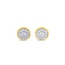 18CT YELLOW GOLD AND WHITE GOLD DIAMOND "GRACE" STUD EARRINGS (Thumbnail 1)