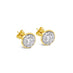 18CT YELLOW GOLD AND WHITE GOLD DIAMOND "GRACE" STUD EARRINGS (Thumbnail 2)