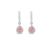 18CT WHITE GOLD AND 18CT ROSE GOLD ARGYLE PINK DIAMOND AND WHITE DIAMOND EARRINGS (Thumbnail 2)