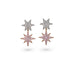 'THE PINK STARLET EARRINGS' LIMITED EDITION ARGYLE PINK DIAMOND AND WHITE DIAMOND DROP EARRINGS (Thumbnail 1)