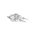 18CT WHITE GOLD MABE PEARL AND DIAMOND DROP EARRINGS (Thumbnail 3)