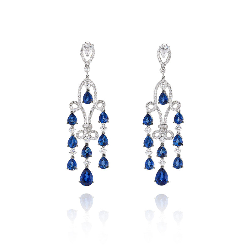 Sapphire hot sale earrings price