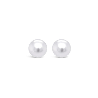 18CT WHITE GOLD SOUTH SEA PEARL STUD EARRINGS