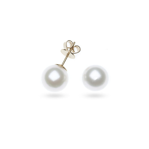 KAILIS 18CT YELLOW GOLD SOUTH SEA PEARL STUD EARRINGS (Image 1)