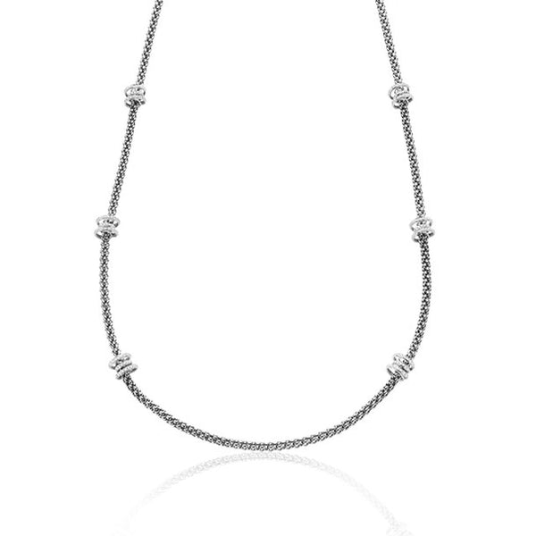 FOPE FLEX’IT SOLO WHITE GOLD NECKLACE WITH DIAMOND RONDELS (Image 1)