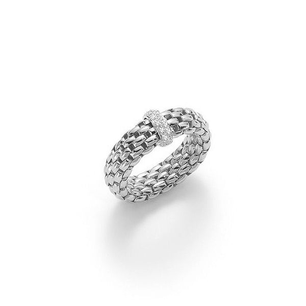 FOPE VENDOME 18CT WHITE GOLD AND DIAMOND RING (Image 1)