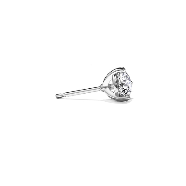 HEARTS ON FIRE 18CT WHITE GOLD THREE PRONG 3.04CT DIAMOND STUD EARRINGS (Image 3)