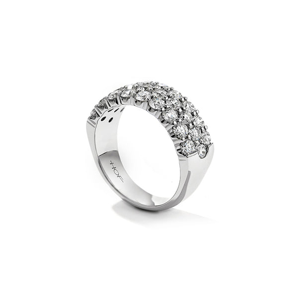 HEARTS ON FIRE 'TRULY' 18CT WHITE GOLD TRIPLE ROW DIAMOND RING (Image 2)