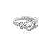 HEARTS ON FIRE 'INTEGRITY' 18CT WHITE GOLD 0.705CT DIAMOND TRILOGY HALO RING (Thumbnail 2)