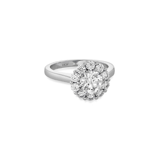 HEARTS ON FIRE 'BELOVED' 18CT WHITE GOLD OPEN GALLERY DIAMOND RING (Image 2)