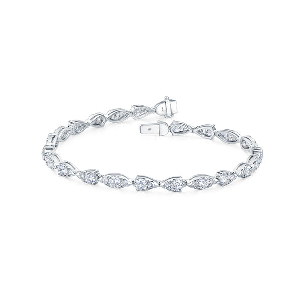 HEARTS ON FIRE 'AERIAL DEWDROP' 18CT WHITE GOLD DIAMOND BRACELET (Image 2)