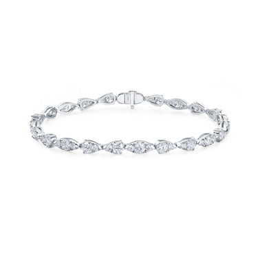 HEARTS ON FIRE 'AERIAL DEWDROP' 18CT WHITE GOLD DIAMOND BRACELET