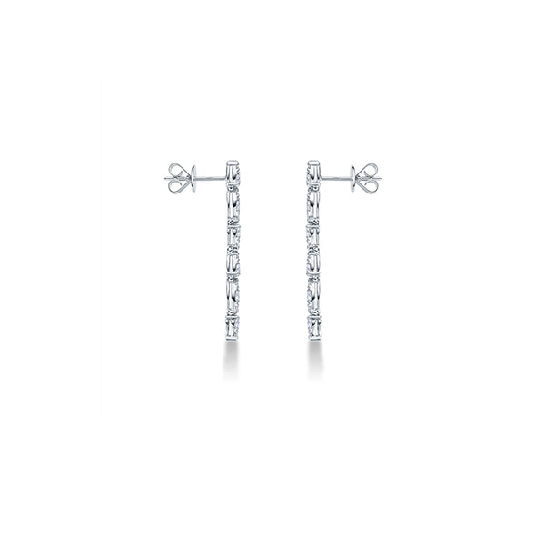 HEARTS ON FIRE 'AERIAL DEWDROP STILETTO' 18CT WHITE GOLD DIAMOND DROP EARRINGS (Image 2)