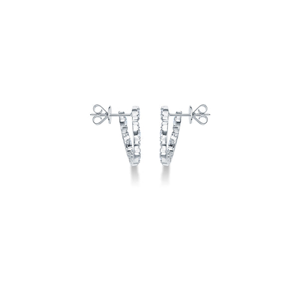 HEARTS ON FIRE 'AERIAL MARQUIS' 18CT WHITE GOLD DIAMOND WRAP EARRINGS (Image 2)
