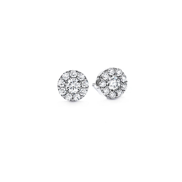 HEARTS ON FIRE 'FULFILLMENT' 18CT WHITE GOLD 0.52CT DIAMOND STUD EARRINGS (Image 1)