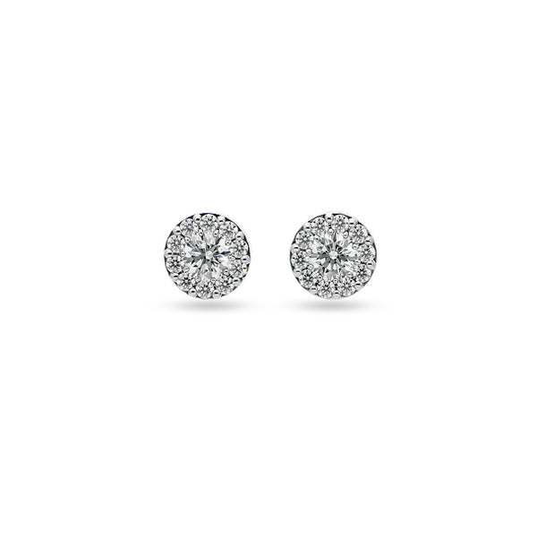 HEARTS ON FIRE 'FULFILLMENT' 18CT WHITE GOLD 1.01CT DIAMOND STUD EARRINGS (Image 1)