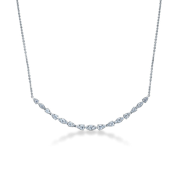HEARTS ON FIRE 'AERIAL DEWDROP' 18CT WHITE GOLD DIAMOND PENDANT (Image 1)